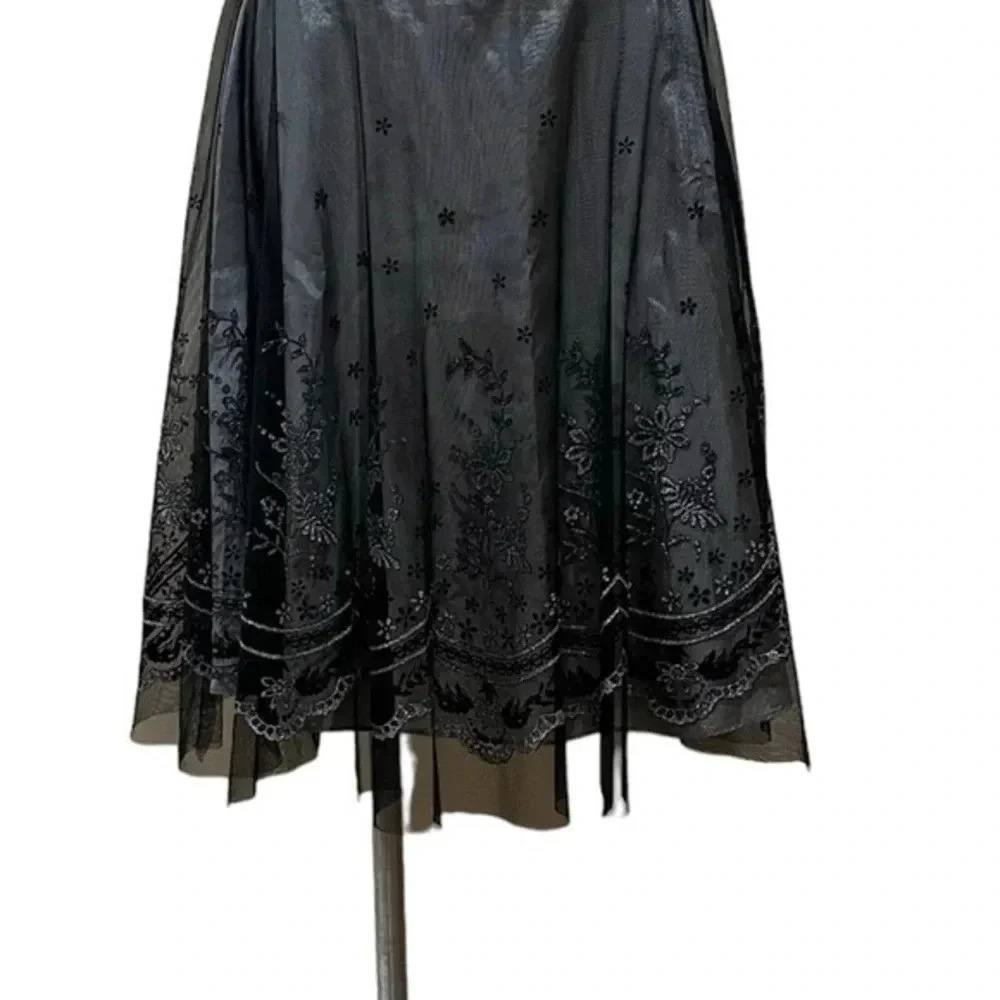Dress barn collection Embroidered  midi skirt